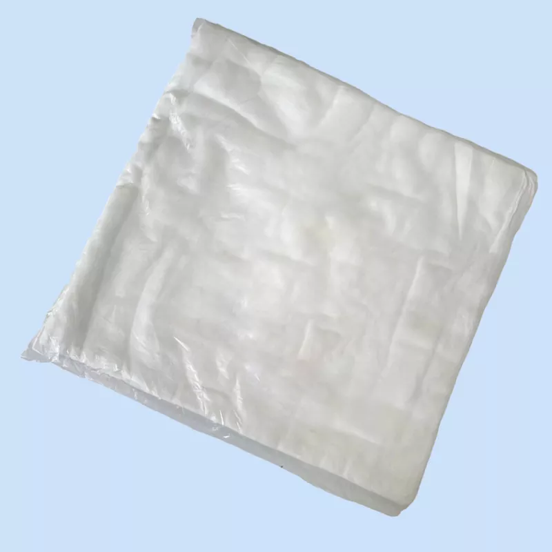 Gasa de algodón absorbente en zigzag